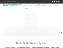 Tablet Screenshot of optitable.com